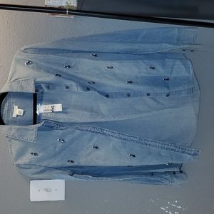 Jm Crew Denim Button Down Shirt